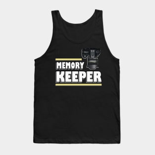 Memory Keeper Reflex Camera Photographer Tank Top